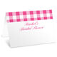 Pink Gingham Folded Place Cards Image 5 of 6